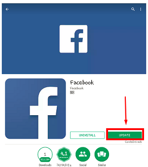 Update My Facebook App - Steps On How To Update my Facebook App
