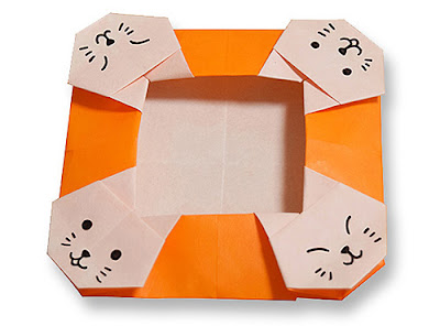 Gấp cái đĩa hình con mèo - how to make an origami cat dish Gấp cái đĩa hình con mèo - how to make an origami cat dish