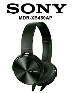 HEADPHONE SONY EXTRA BASS MDR-XB450AP HANDSFREE EARPHONE HEADSET