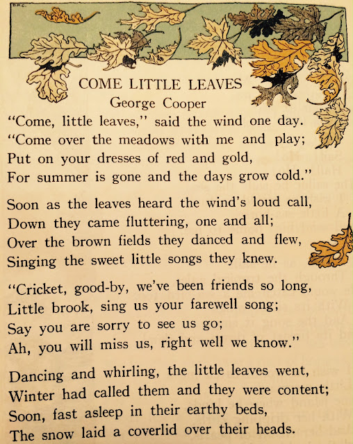 Old Mrs Owl's Book Nook : Autumn Musings and Vintage Poem