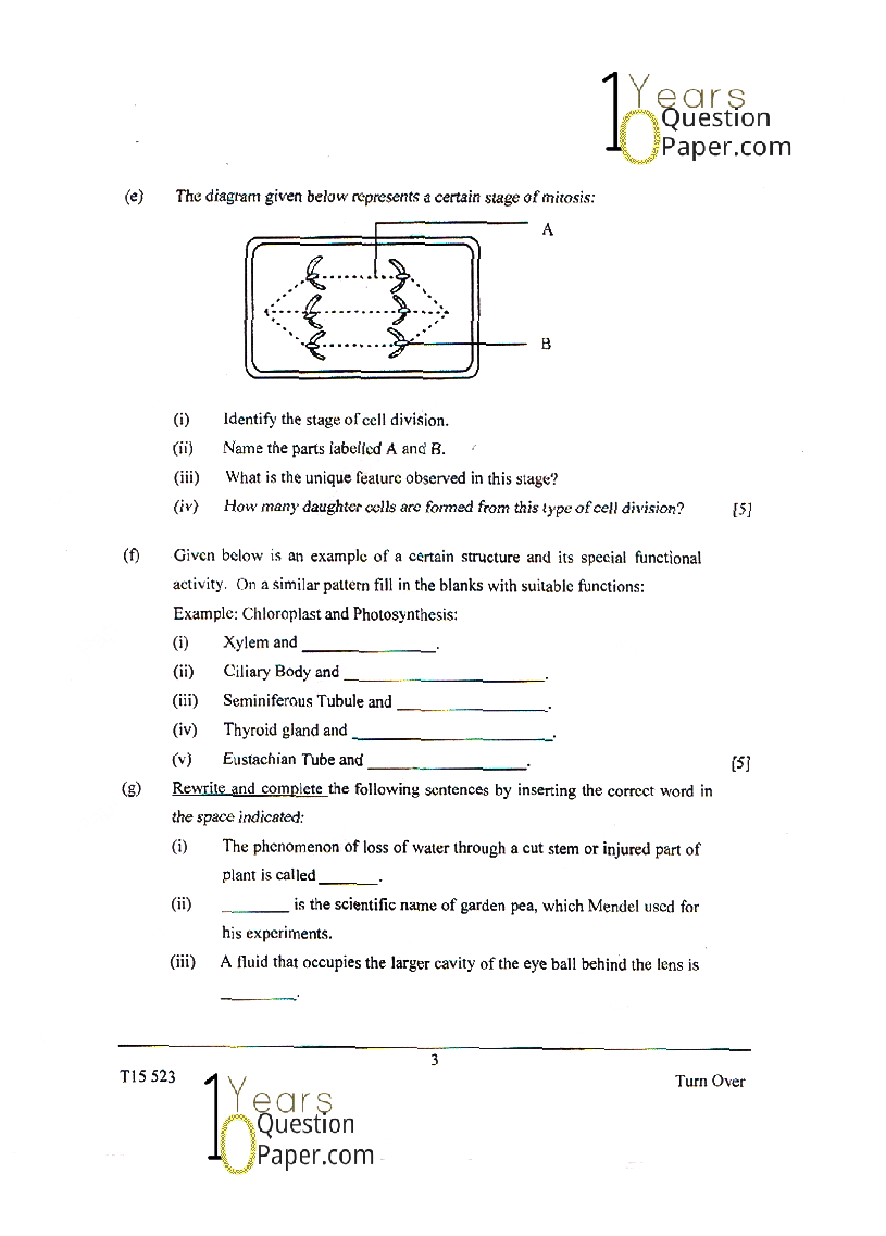biology essay question 2016