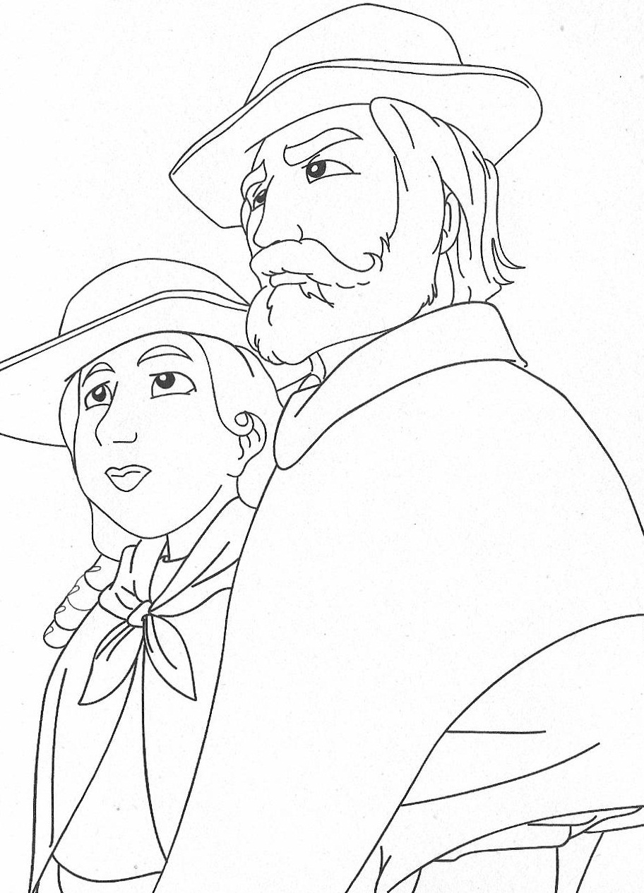 Desenhos De Gauchos E Prendas Para Colorir - RETOEDU