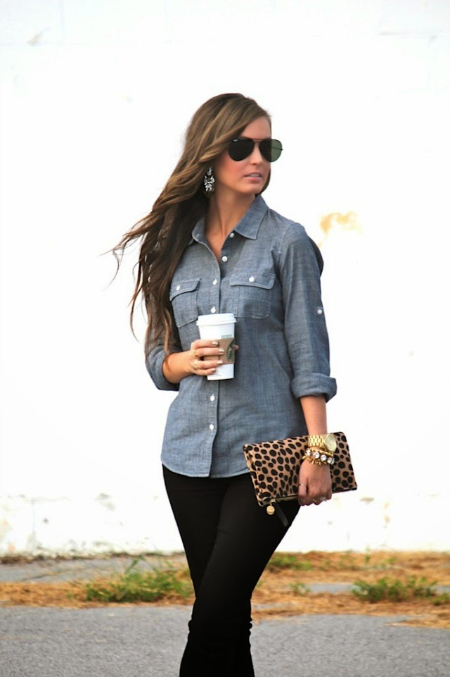 Megan Runion // For All Things Lovely: Fall Chambray