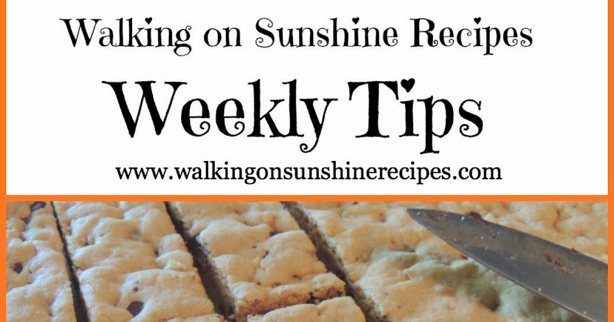 Easy Way to Cut Bar Cookies... Walking on Sunshine