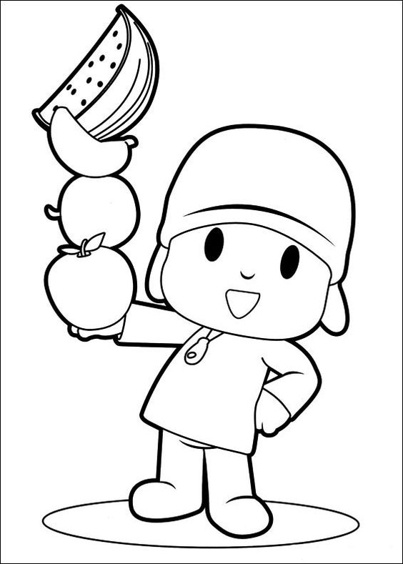 Desenhos para imprimir e colorir Pocoyo