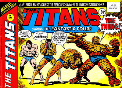 Marvel UK, The Titans #50, the Thing