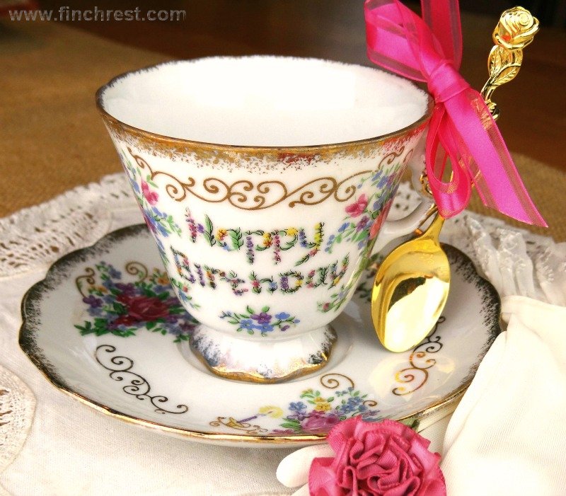 Tea Birthdaycup Birthday Tea Cups Tea Cups Tea