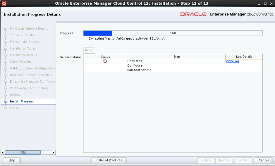 Step by Step installation of OEM 12.1.0.5 on OEL 6.3 with Agent ...