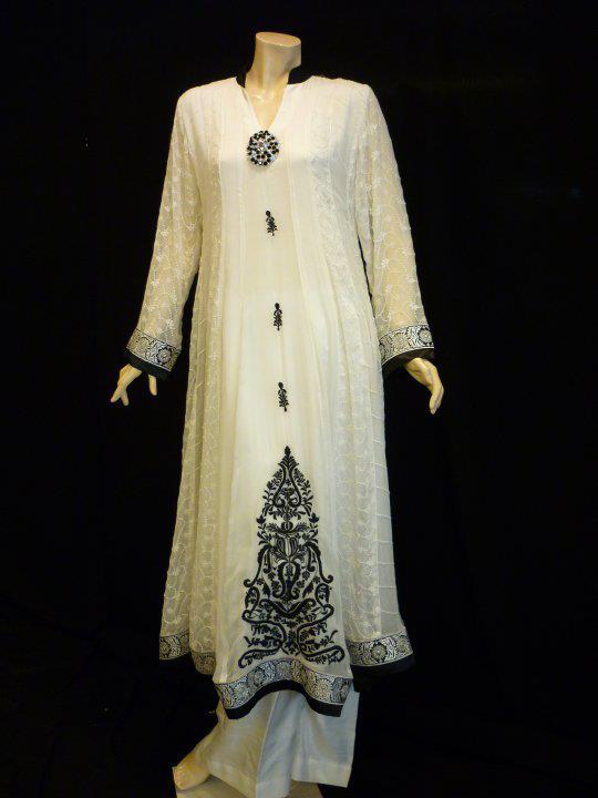 White Dresses Collection For Eid ~ Latest fashion,pakistani fashion ...