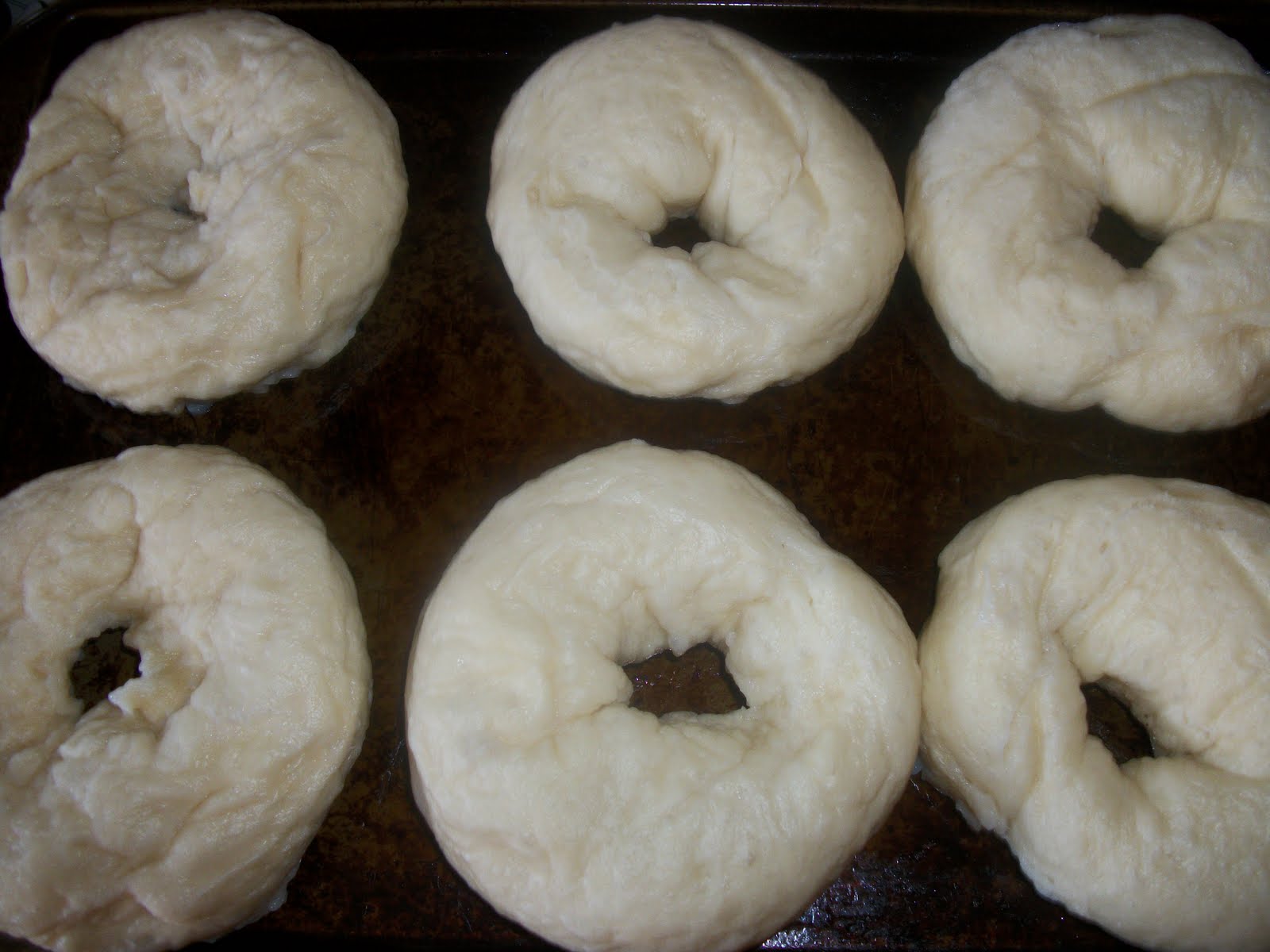 TwoBGardening Homemade Bagels with Pesto Cream Cheese