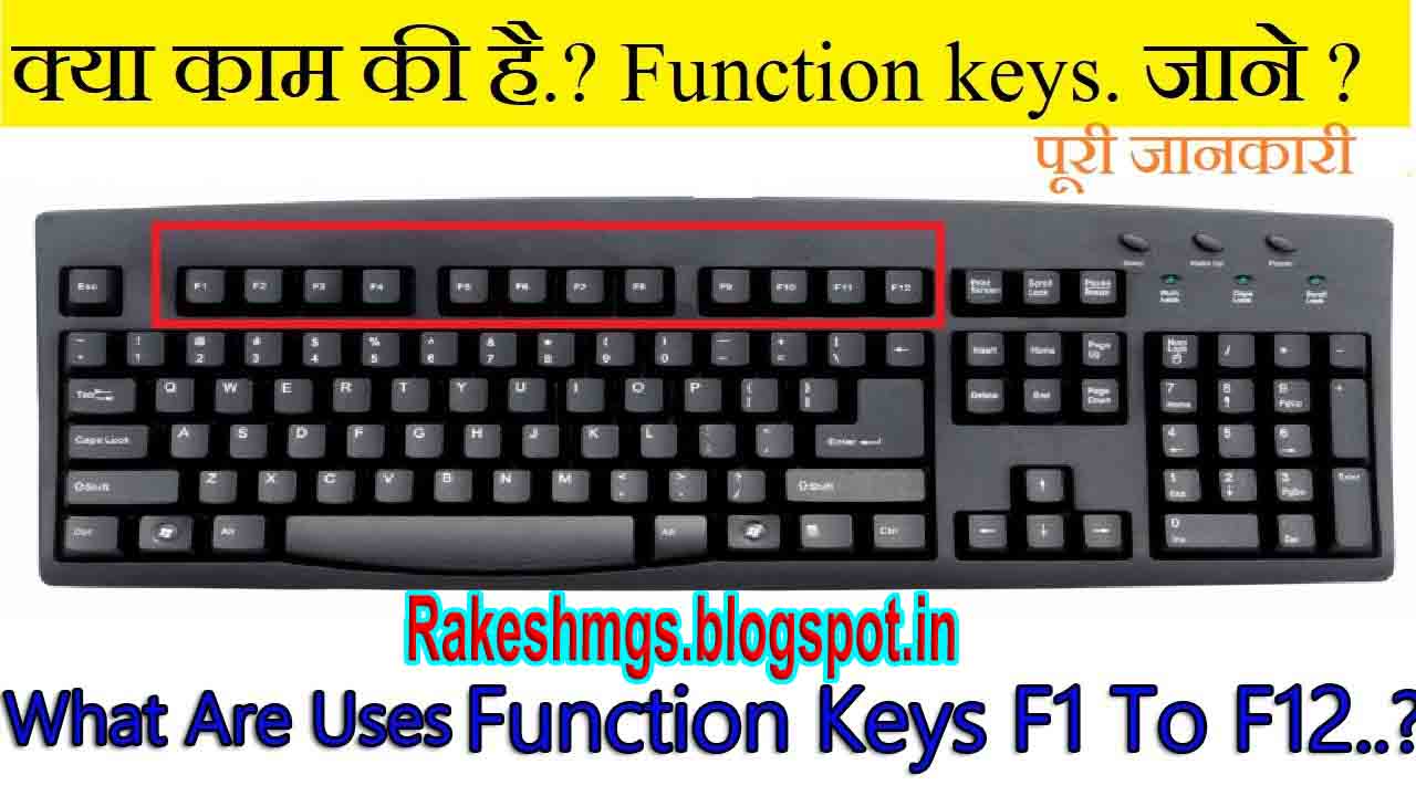 Use Keyboard function key RakeshMgs