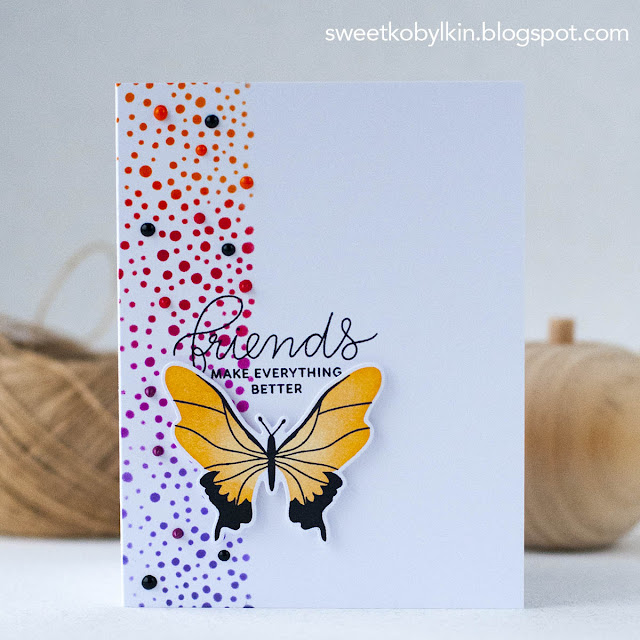 One Layer Butterfly Card