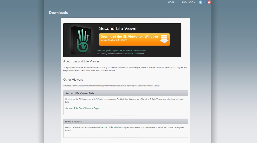 Second life viewers