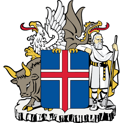 Logo Gambar Lambang Simbol Negara Islandia PNG JPG ukuran 400 px