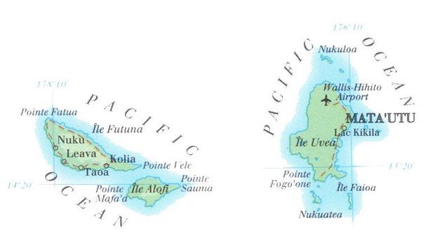 Mapas de Wallis e Futuna | França