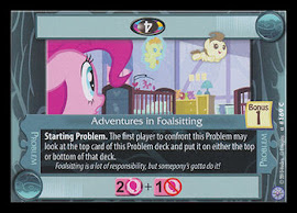 My Little Pony Adventures in Foalsitting Premiere CCG Card