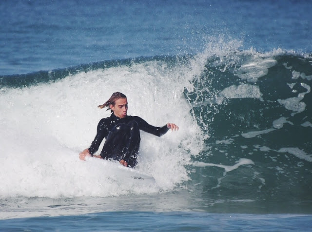 Jules Lepêcheux with Ok! Podium surfboard