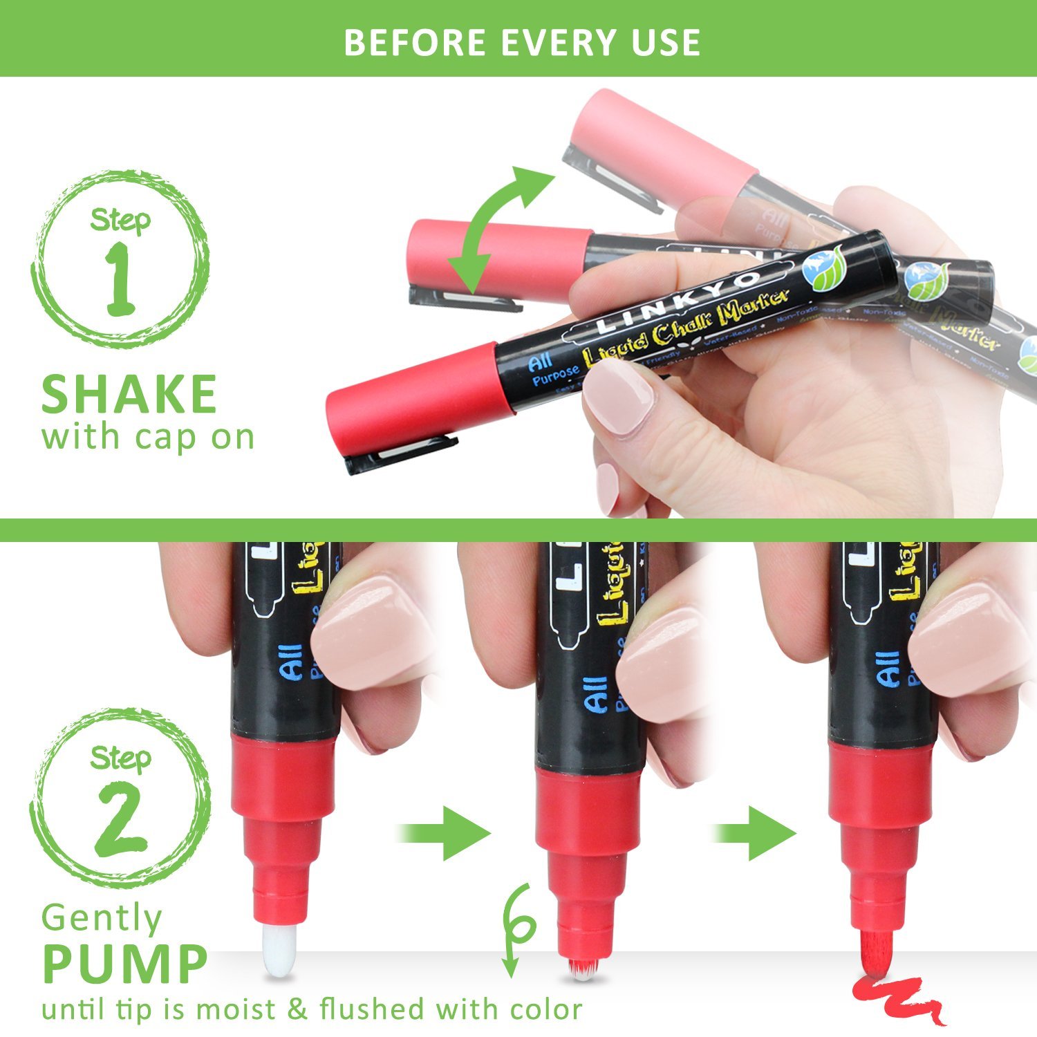 LINKYO LIQUID CHALK MARKER REVIEW Ken's Kreations