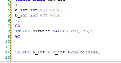 Sql Server knowledge sharing blog: BitWise Operators in SQL SERVER