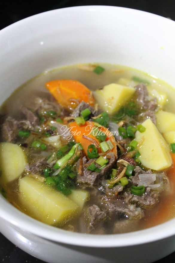 Resepi sup daging thai