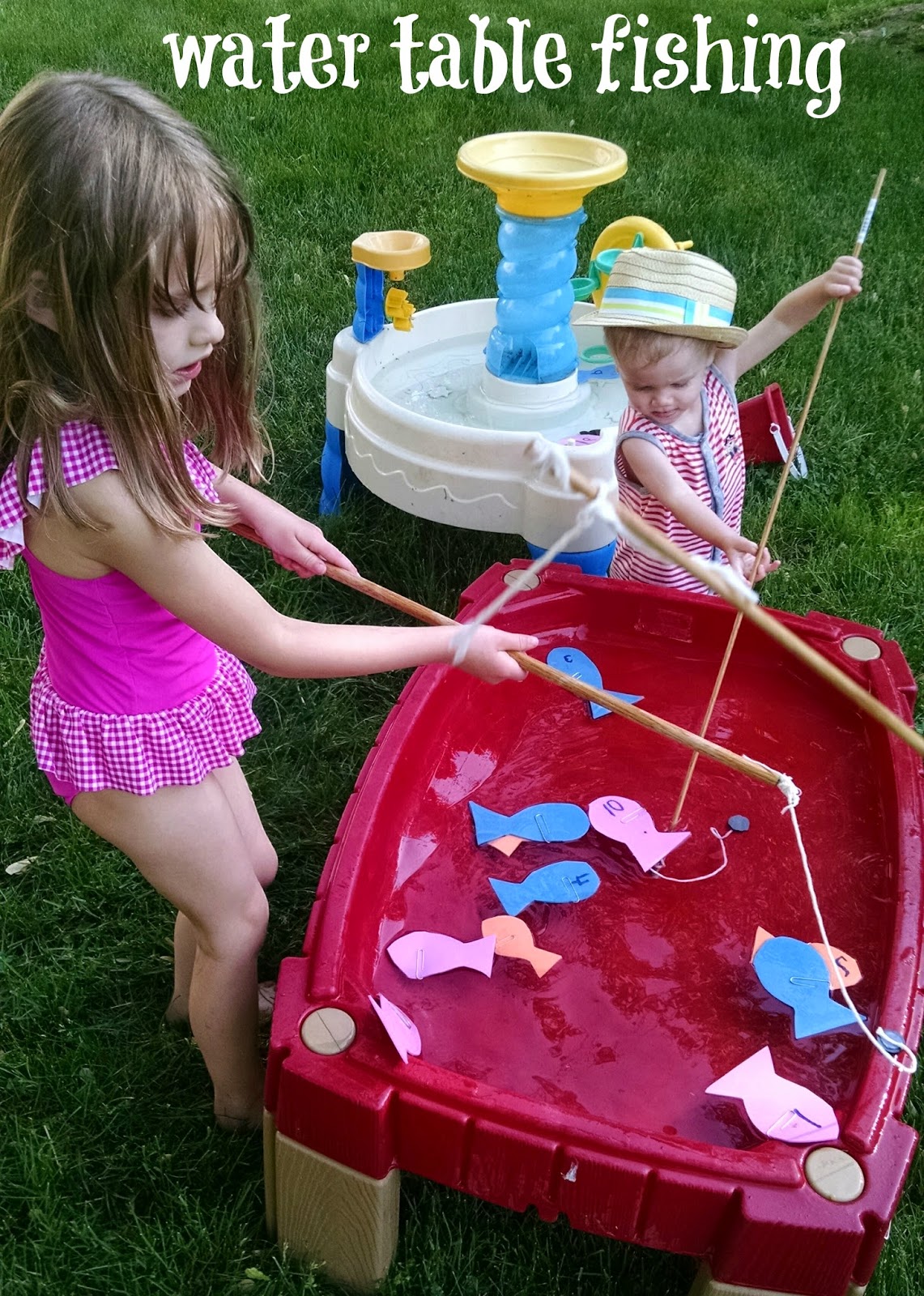 Our Pinteresting Family Water Table Fishing Kids Activity