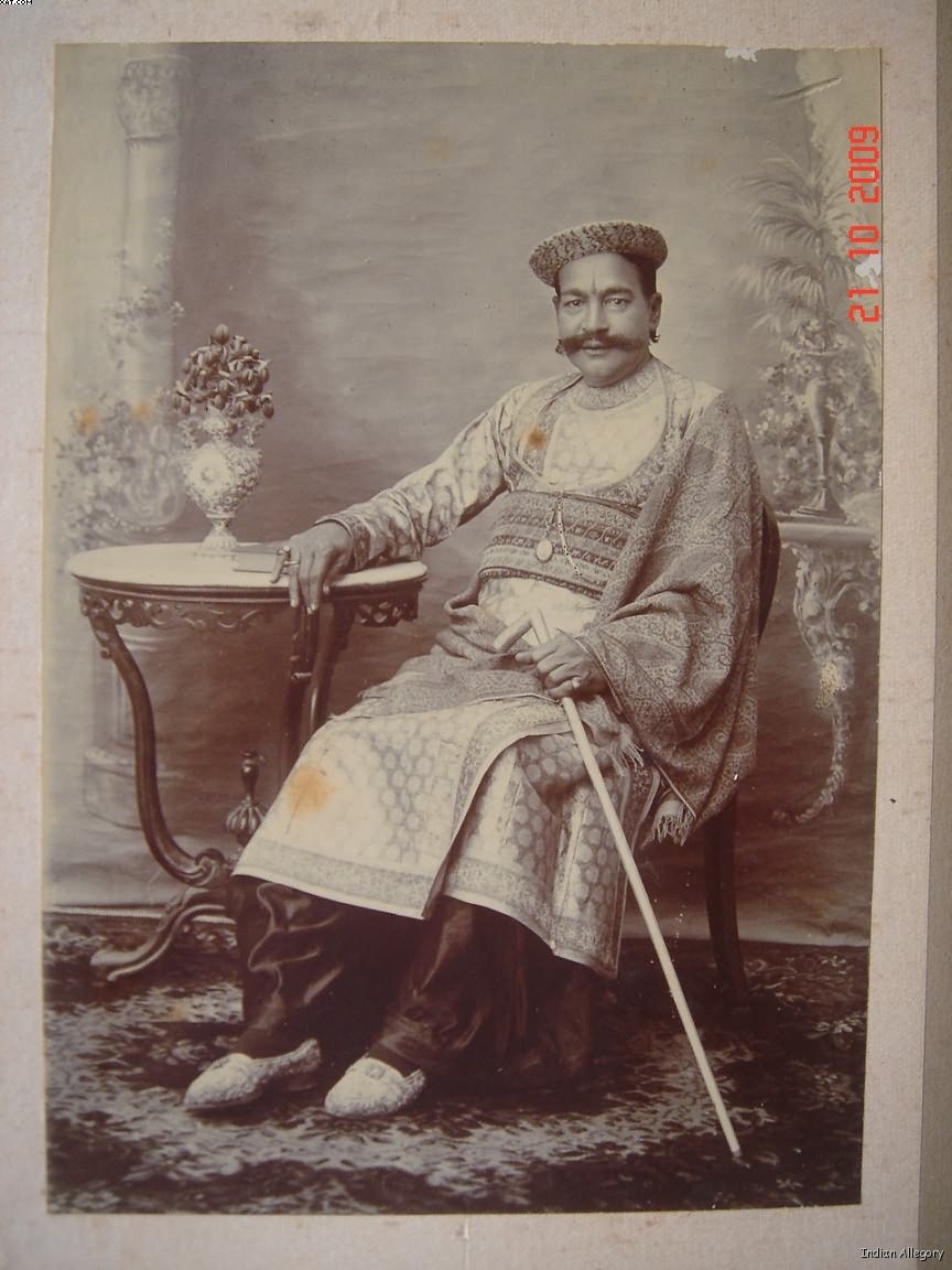 Rich Indian Man, Vintage Studio Photograph