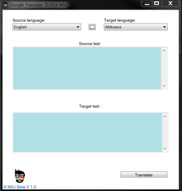 Google Translator using Windows forms
