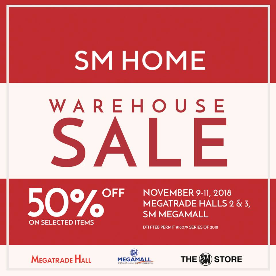 Manila Shopper SM Home Warehouse SALE Nov 2018