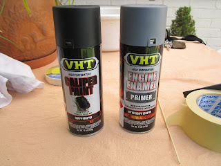 VHT caliper paint and VHT Engine primer - Yamaha RD