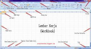 Tampilan Program Aplikasi Microsoft Excel 2007