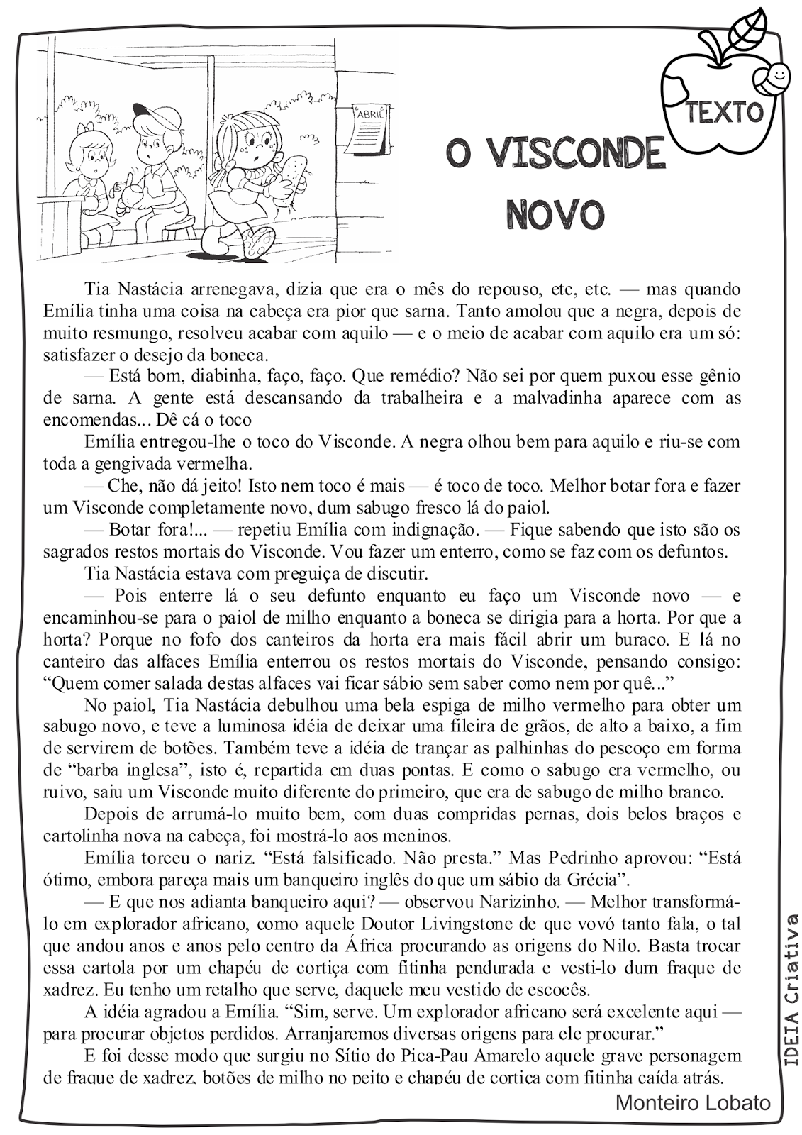 Texto Sobre O Sítio Do Picapau Amarelo Texto Exemplo Texto Sobre O Sítio Do Picapau Amarelo Texto Exemplo