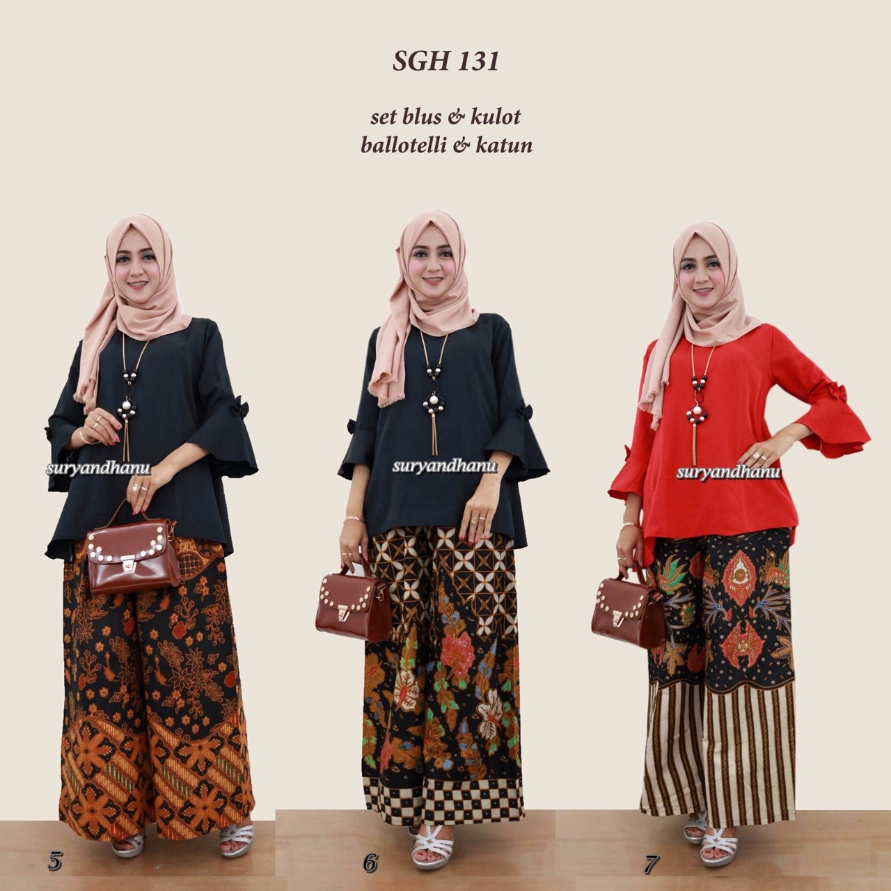 baju batik wanita model blus mix celana kulot terbaru sgh 131 baju batik wanita model blus mix celana kulot terbaru sgh 131