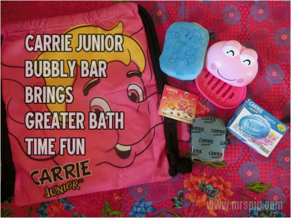Carrie Junior bubbly bar brings greater bath time fun