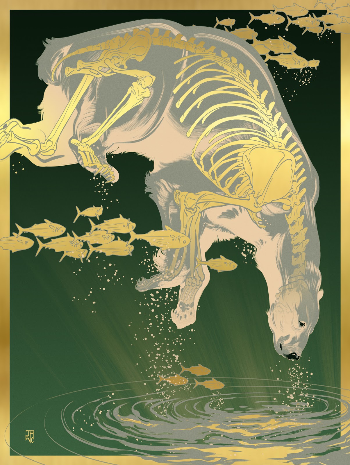 INSIDE THE ROCK POSTER FRAME BLOG: J.A.W. Cooper Luminous Art Print