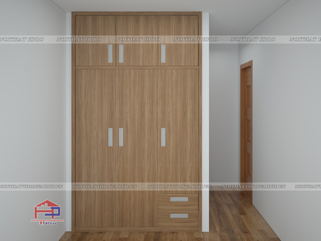 Không thể bỏ qua thiết kế âm tường tiện lợi, thẩm mỹ cao tu-quan-ao-go-ep-loai-nho-23
