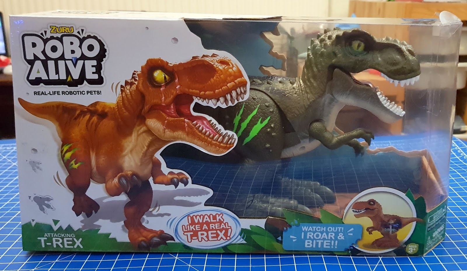 Robo Alive Attacking T-Rex Series 2 Dinosaur Toy by ZURU 