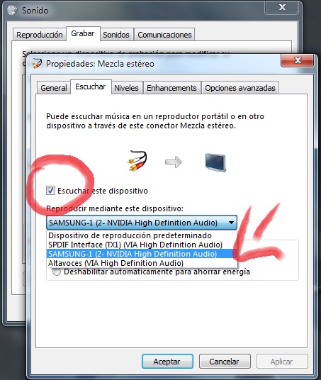 Dos Salidas De Audio A La Vez En Windows 7 9556