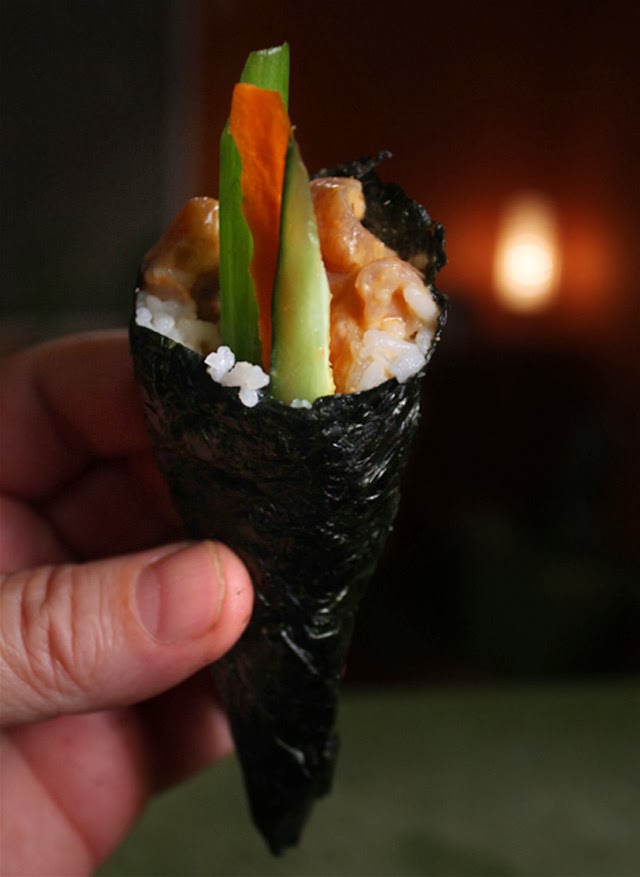 The 99 Cent Chef Spicy Tuna Hand Roll Sushi Video Series