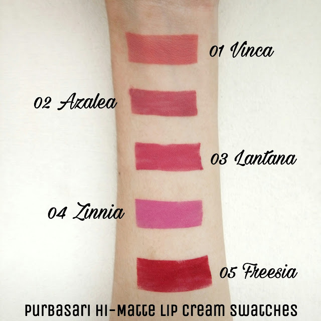 Purbasari Lip Cream all shade