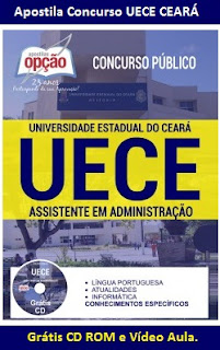 Apostila Concurso UECE 2016 Assistente em Administração pdf gratis Apostila UECE CE Assistente em Administração da Universidade Estadual do Ceará - FUNECE.