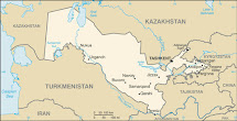Map Oezbekizstan