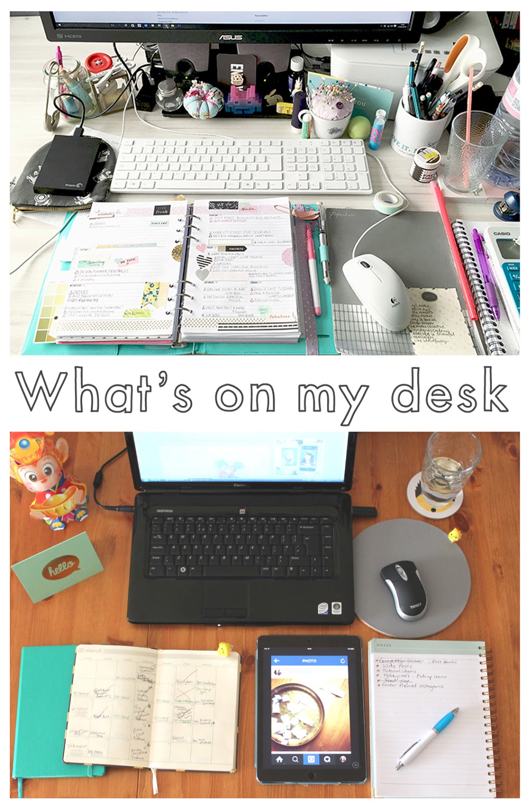 Live it . Love it . Make it. Whats on my desk