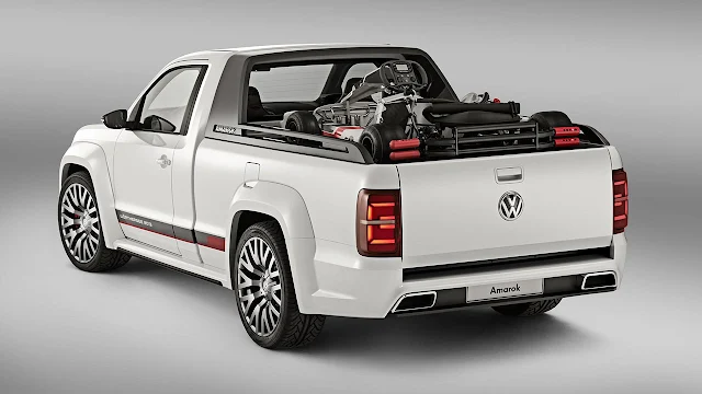 Volkswagen's V6 TDI Power-Pickup Amarok Concept rear