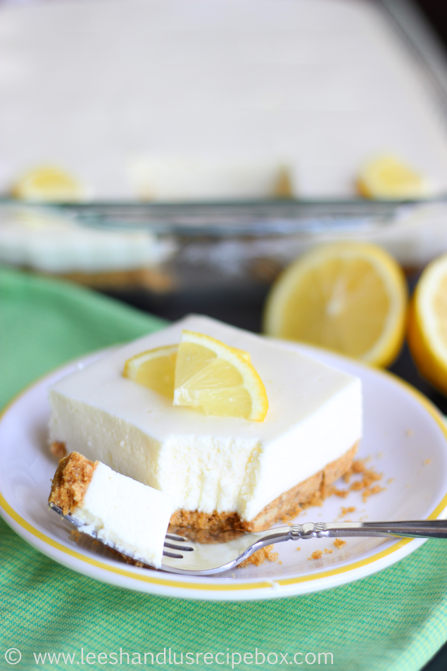 Leesh & Lu's Recipe Box NoBake Lemon Jello Cheesecake