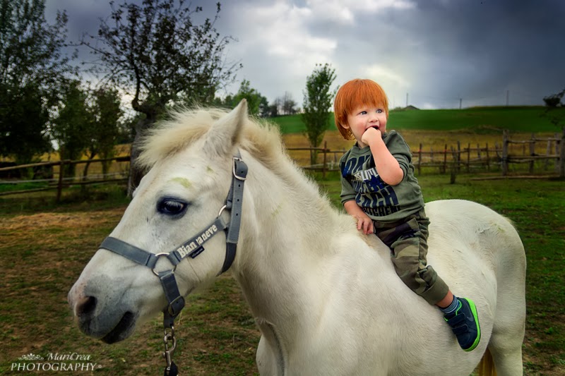 kid and horse