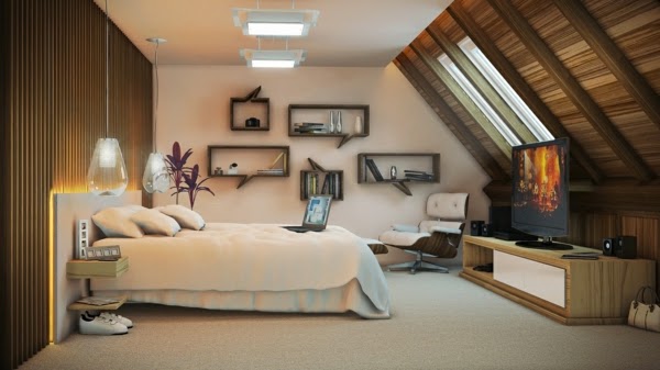 Lindos dormitorios en áticos - Ideas para decorar dormitorios