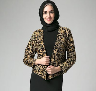 Blazer Batik Wanita Kerja Blazer Batik Wanita Kerja