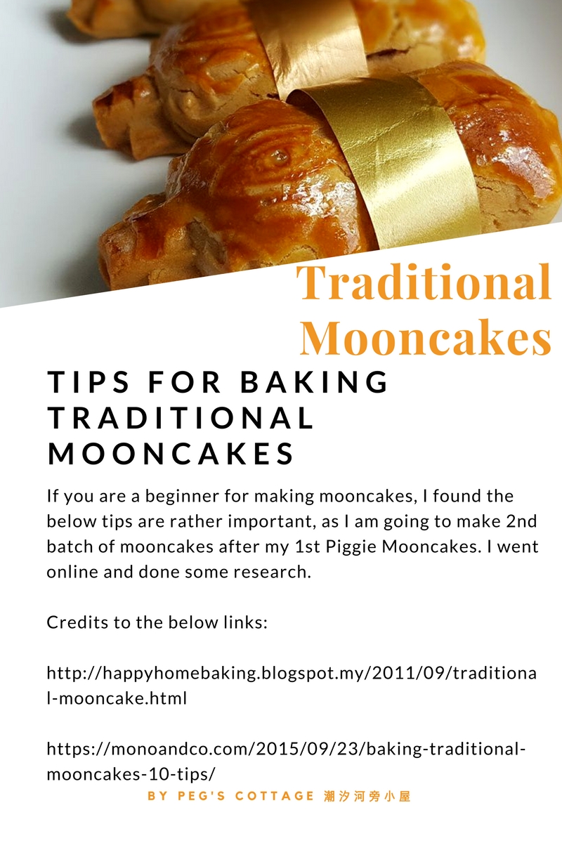 TIPS FOR BAKING TRADITIONAL MOONCAKES