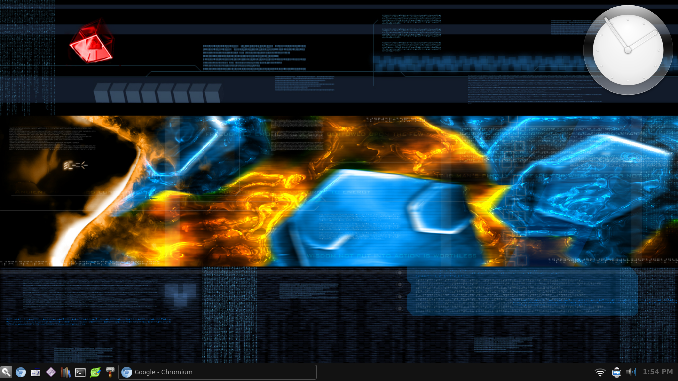 Denny's Home World Razorqt, a sharp looking desktop