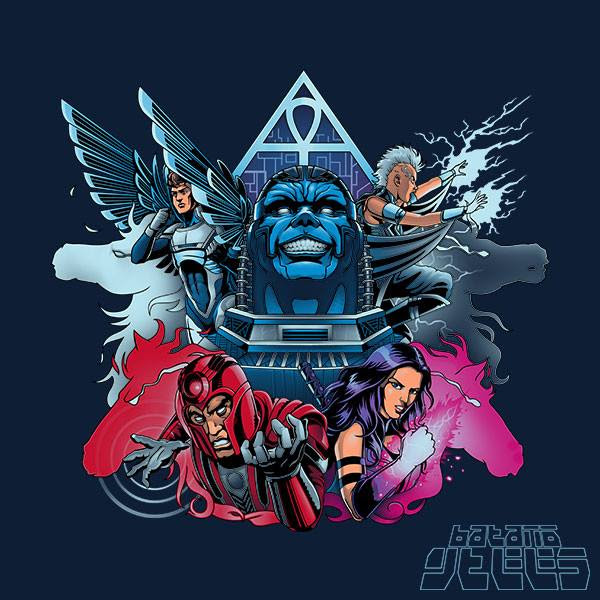 Today's T : 今日の「X-Men:アポカリプス」の悪の四騎士のアニメ風 Tシャツ